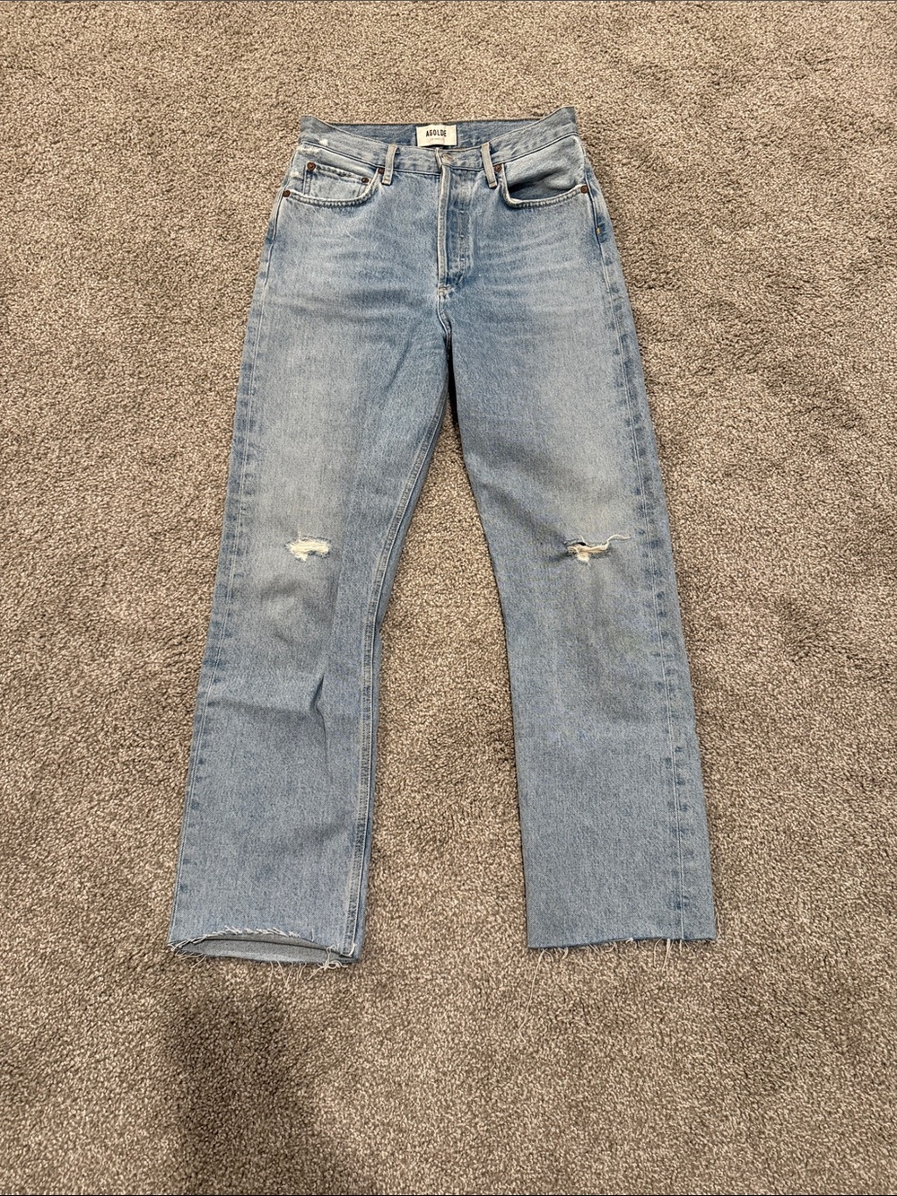 Size 26 high rise straight leg Agolde Jeans